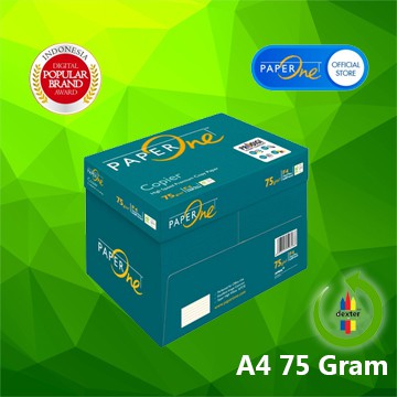 

KERTAS A4 75GR PAPER ONE/ KERTAS A4 75GSM MERK BMO COPYPAPER COPIER EKON PPLITE