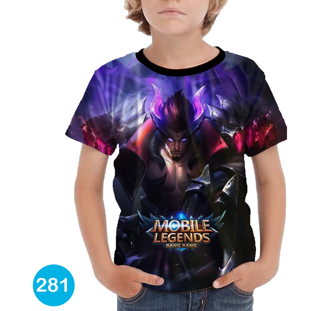 Baju Mobile Legend Yu Zhong Black Dragon Baju Series Anak #281