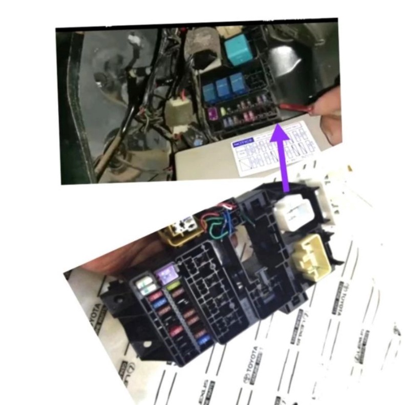 fuse box sekring bagian dalam avanza dan xenia lama 2005 -20011 asli