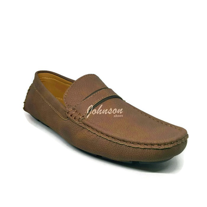Sepatu Loafers Mocasin Kulit Pria KYNZARA - ST 17 - 11 Brown 100% IMPORT China