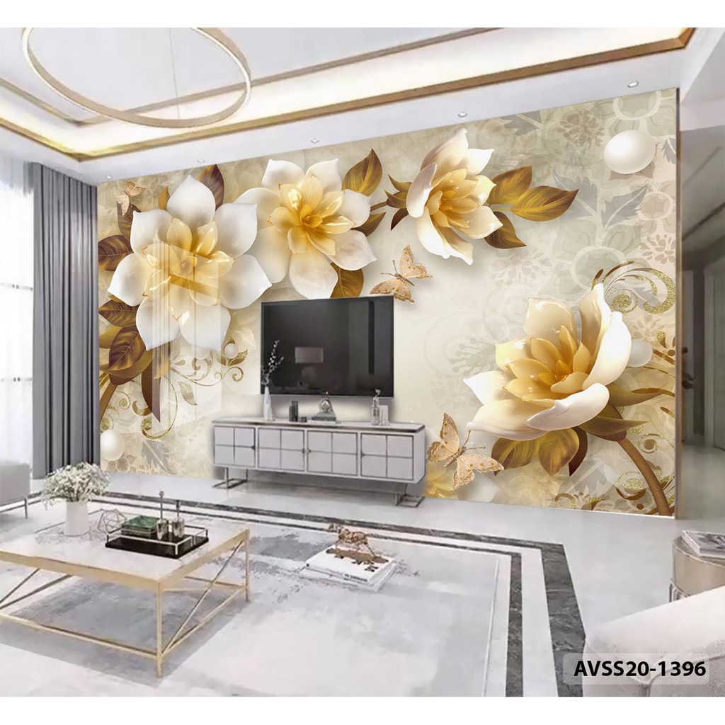 Promo Wallpaper Dinding Motif Bunga Emas- Wallpaper Motif Bunga - Wallpaper Bunga 3d- Wallpaper 3d, Wallpaper Dinding Murah, Wallpaper DInding 3d, Wallpaper 3d, Wallpaper Motif Bunga, Wallpaper