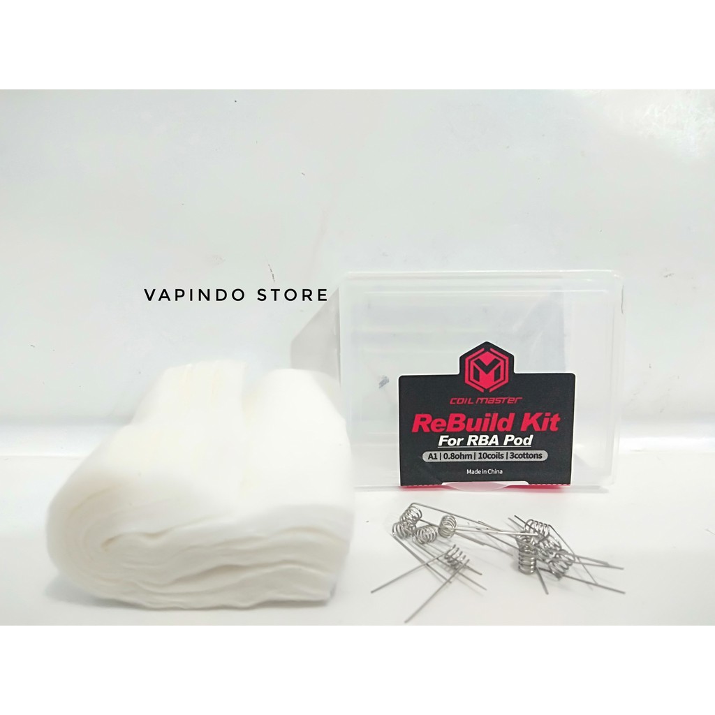 RBK 0.8OHM COIL MASTER REBUILT KIT RBA POD A1 KANTHAL COILMASTER