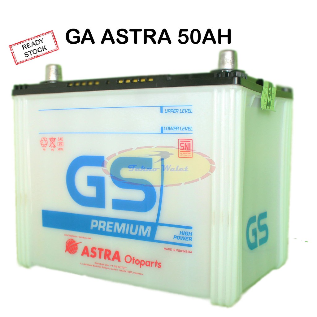Jual Aki GS ASTRA N50, 50 ah aki basah | Shopee Indonesia