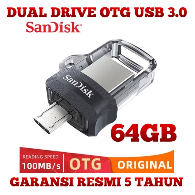 SanDisk OTG Dual Drive 64GB USB3.0 Original