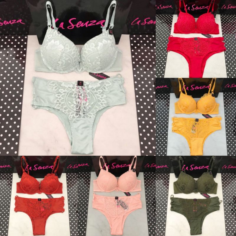La Senza Beyond Sexy Bra Set Push Up Gel Level 3 36C 11190720
