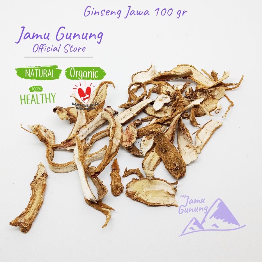 Ginseng Jawa Kering 100gr Asli Hutan - Lebih Berkhasiat