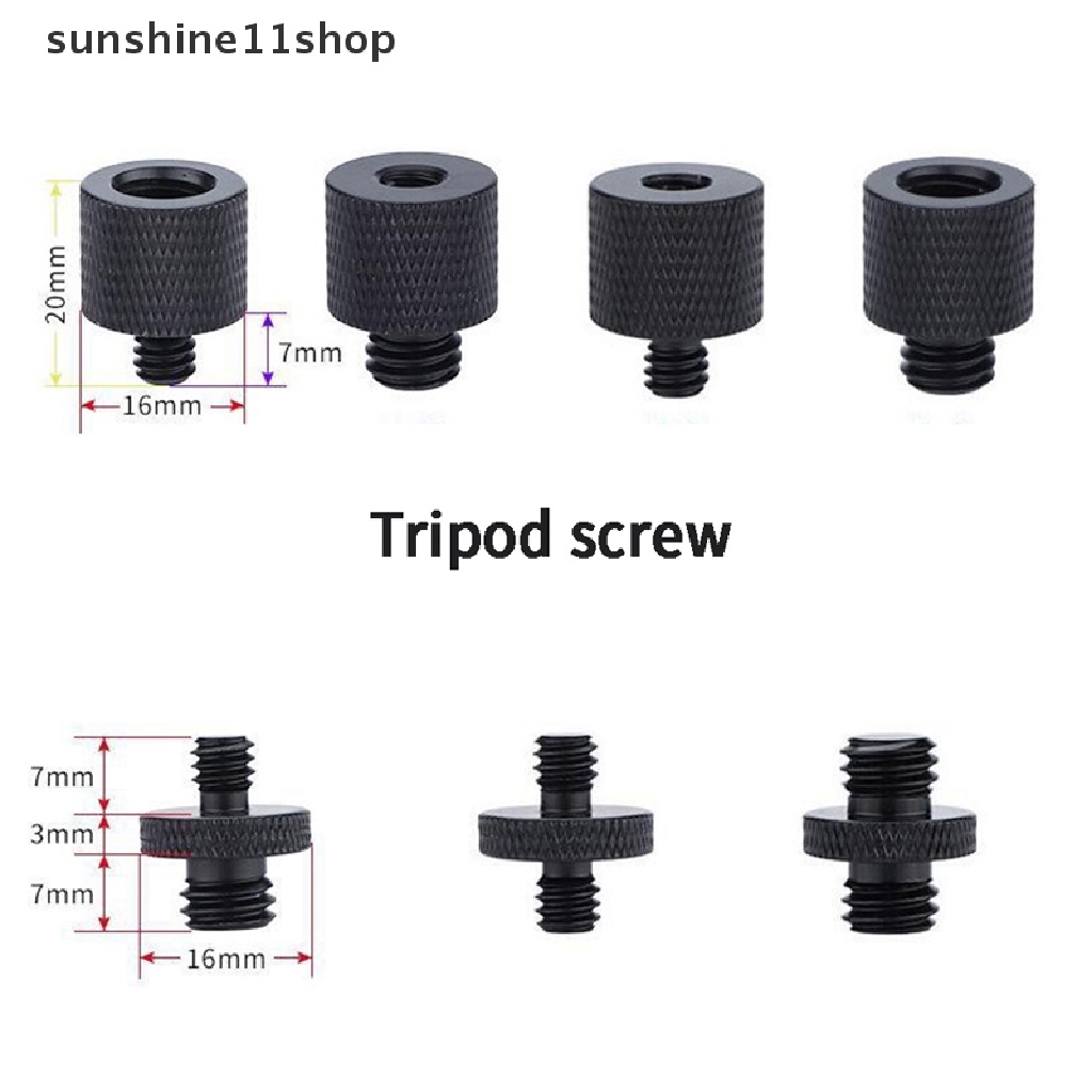 Sho Adapter Skrup Tripod 3 / 8 &quot;Ke 1 / 4&quot; Male