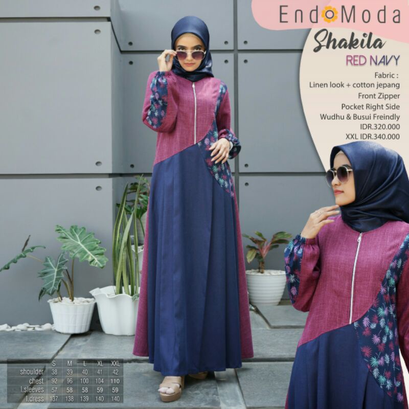 Gamis Endomoda Shakila