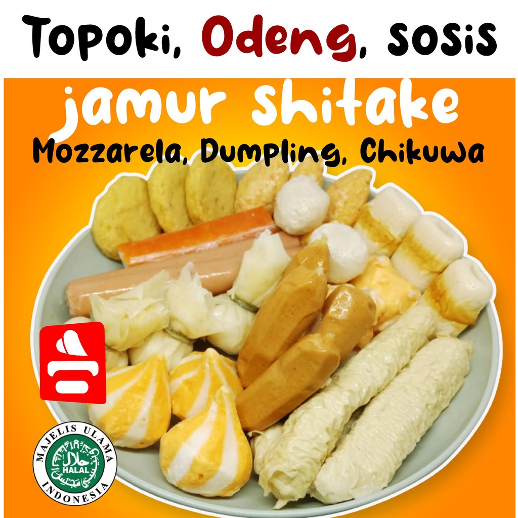 

Topping masakan korea Halal | Topokki, Odeng, Keju mozarella, Sosis sapi, Jamur shitakke, dumpling keju, chikuwa