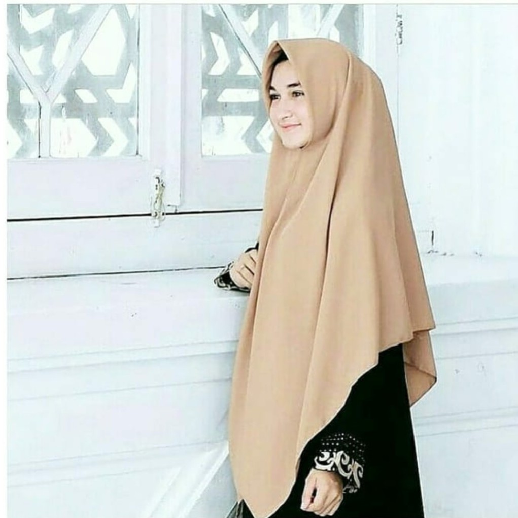 [BRAND HUSNA HIJAB] Khimar Segi Empat INSTAN / Khimar Tinggal Slup Tanpa Jarum / Kerudung Instan