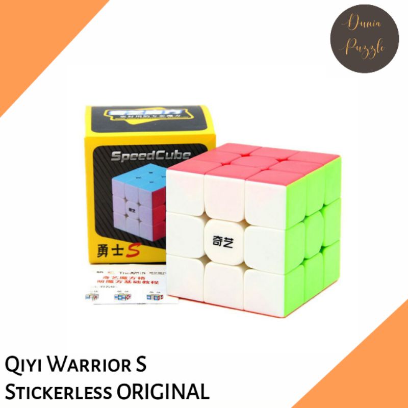 Rubik 3x3 Qiyi Warrior S 3x3 Stickerless ORIGINAL