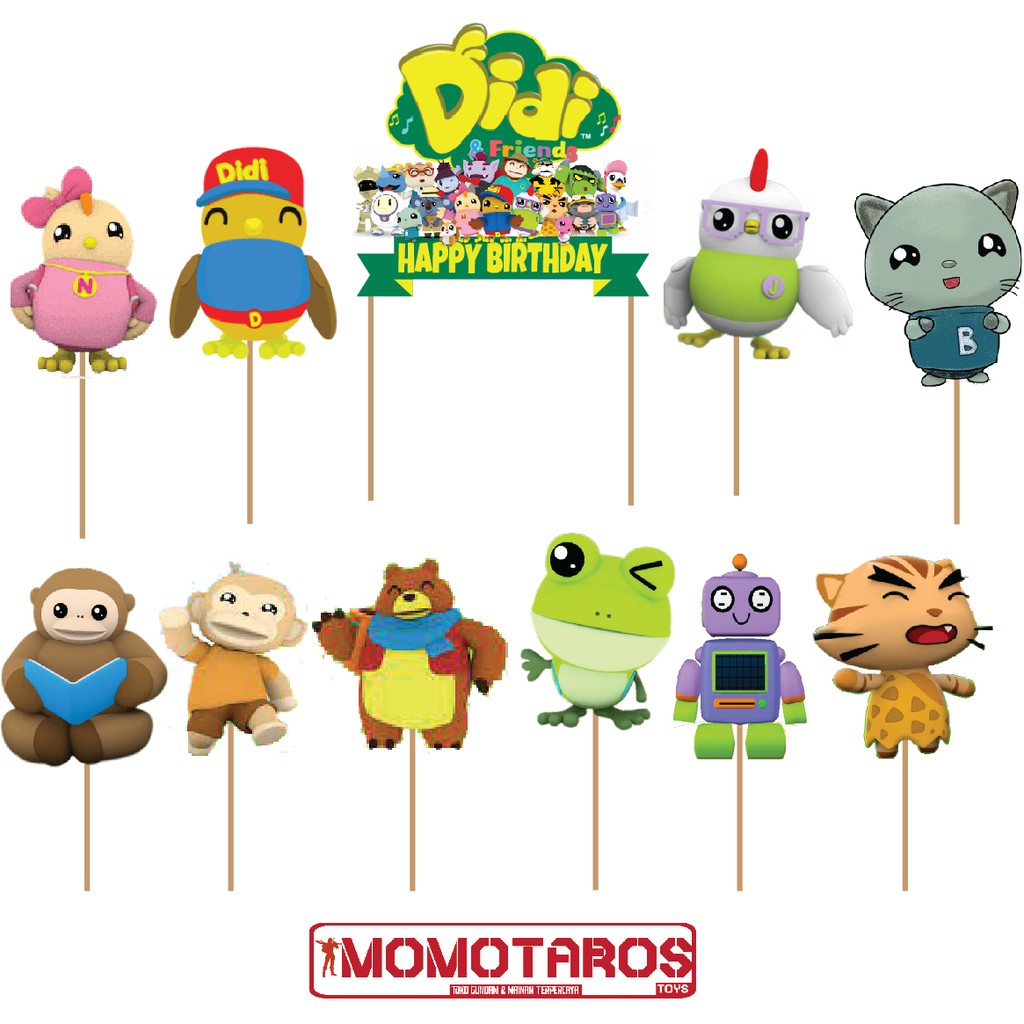 Topper cake Didi and friends set