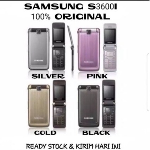 Samsung S3600 S3600i 3600 Original Garansi Samsung Lipat Samsung Flip Samsung Jadul Samsung murah