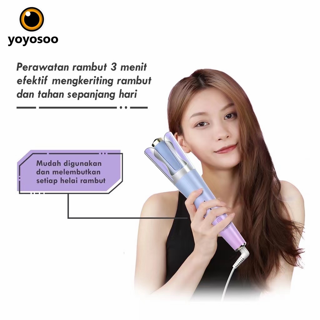 Automatic Curler Rambut / Catokan Rambut Curly / Catokan Rambut Keriting Import Termurah 100% Authentic-YOYOSOO