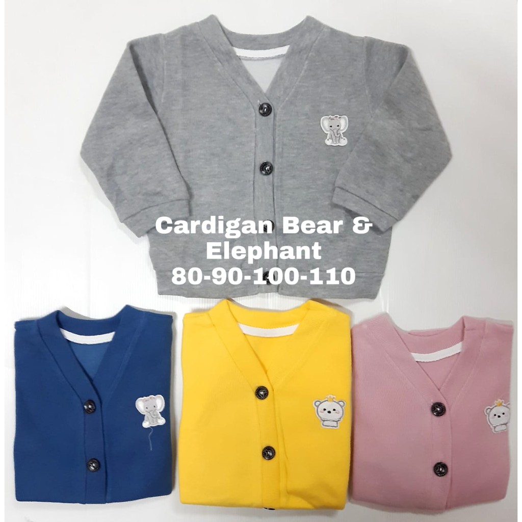 Cardigan Bear &amp; Elephant/ Cardigan Anak