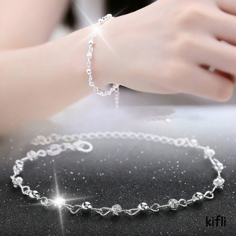 Gelang Kaki Sterling,Silver 925,Gaya,Korea Untuk Wanita,Aksesoris Fashion