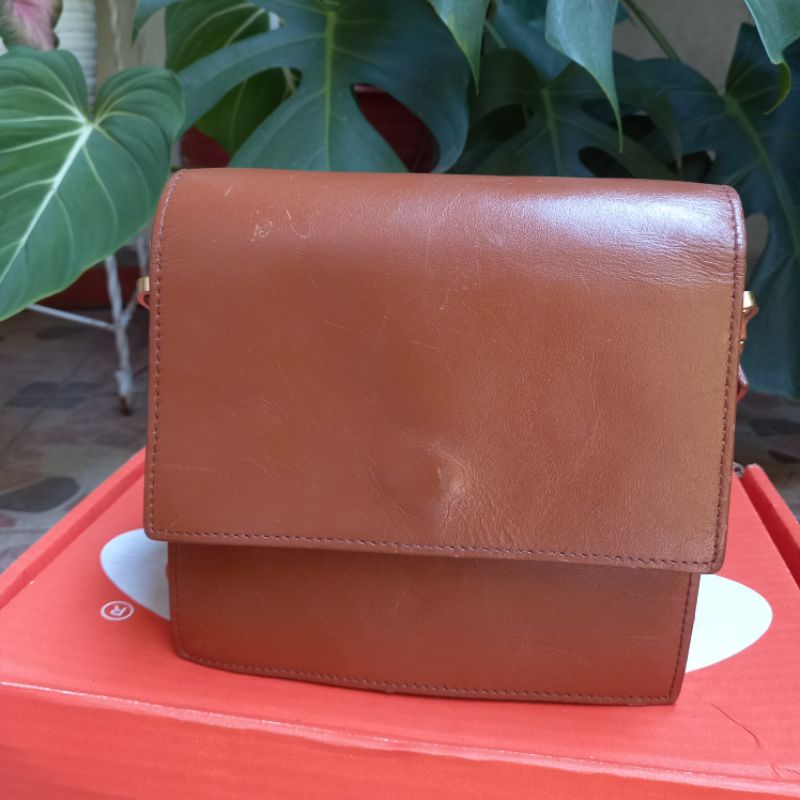 Preloved Tas kulit asli brand Hoze (shoulder bag)