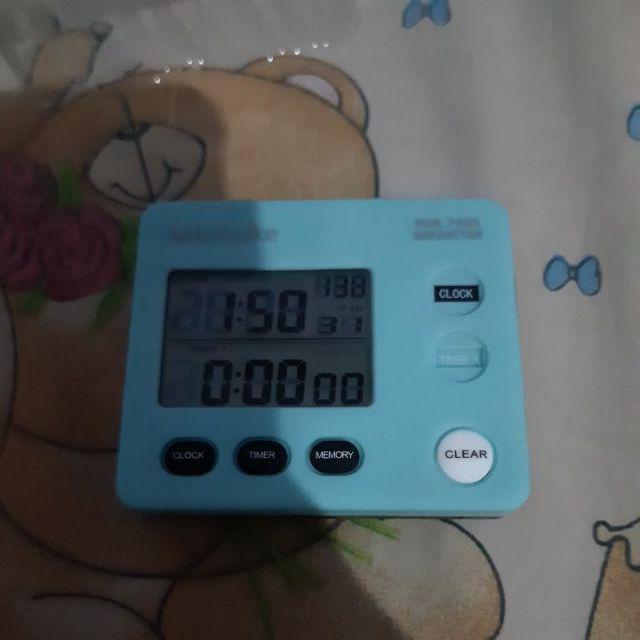 Sm Dual Study Timer Desk Stopwatch D-day Digital Time Clock Alarm Watch