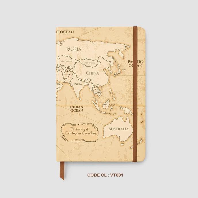 

CLASSIC NOTEBOOK CUSTOM #MAPS - BULLET JOURNAL - PLANNER - DOTTED