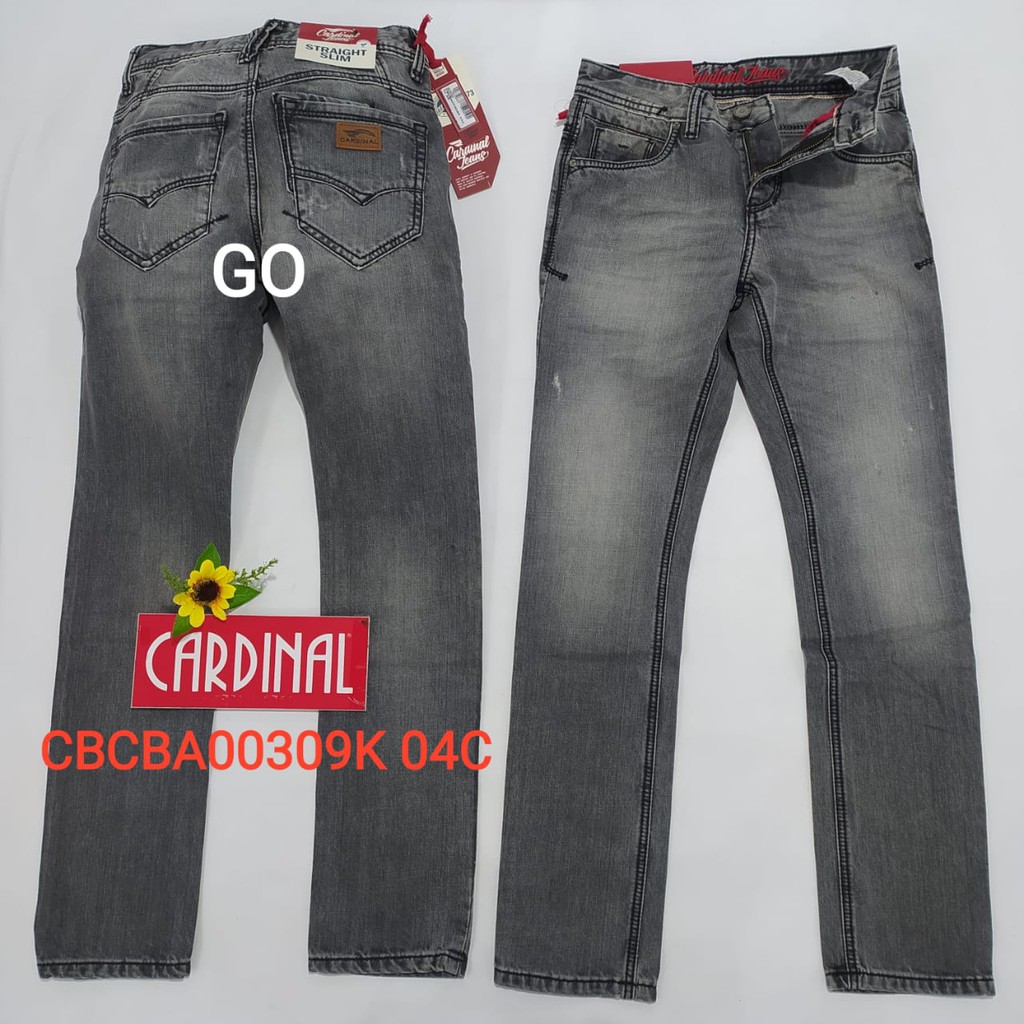 gof A 27-28 CARDINAL CBCBA Celana Panjang Jeans Reguler Fit Slim Fit Straight Slim Bawahan Laki-Laki