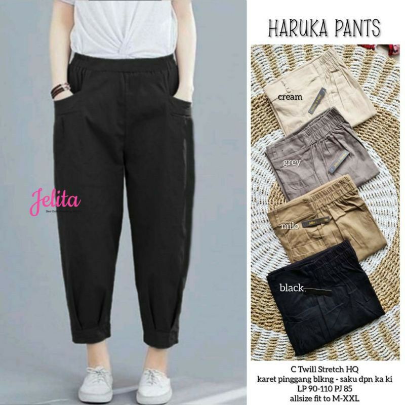 HARUKA PANTS BY JELITA STOK LENGKAP