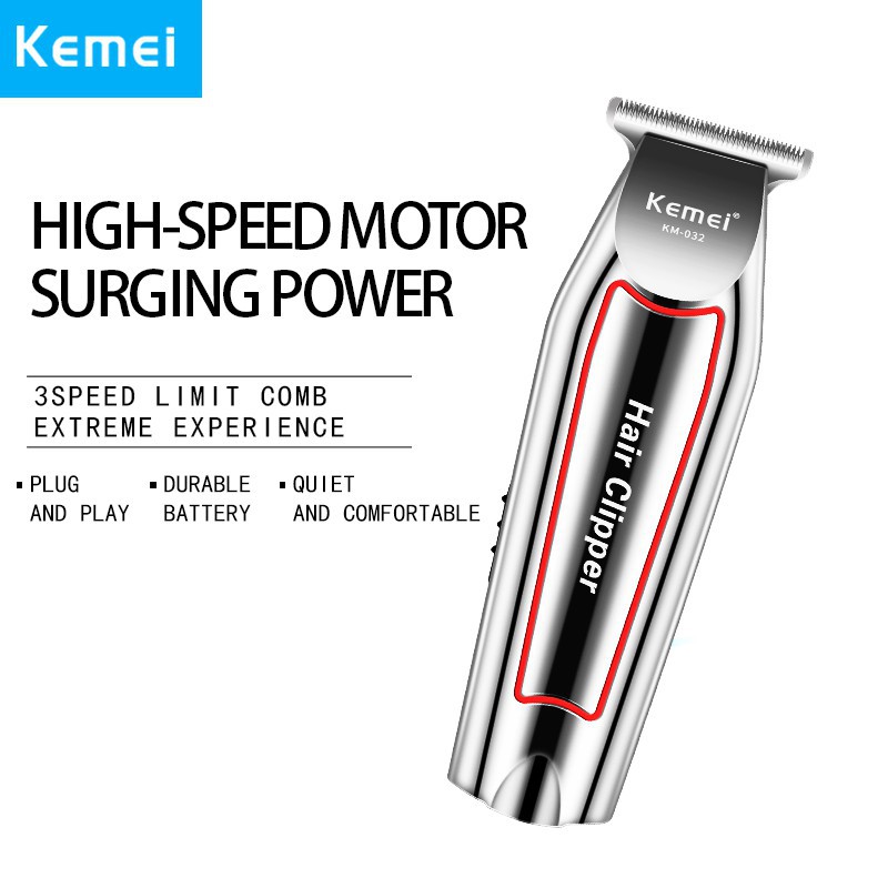 Hair Clipper Kemei Detailer KM-032 Mesin Cukur Rambut Kumis Jenggot Cordless