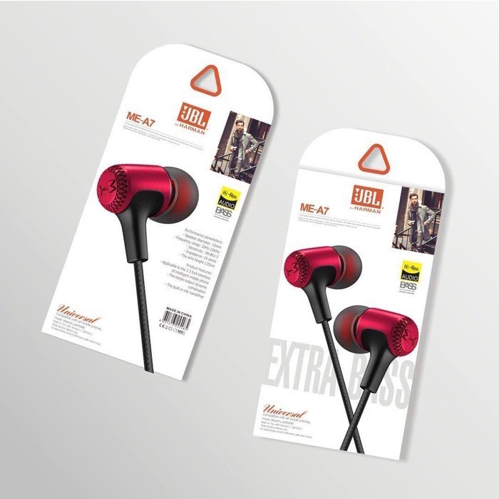 HEADSET JBL EXTRA BASS ME A7 HF JBL SUARA MANTAP BETUL [M8]