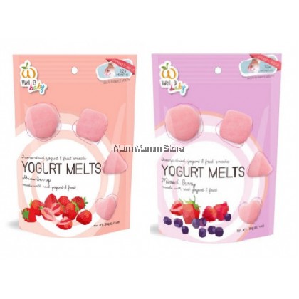 Wel B Freeze Dried Yogurt Melts 20g For 12m Snack Bayi Baby