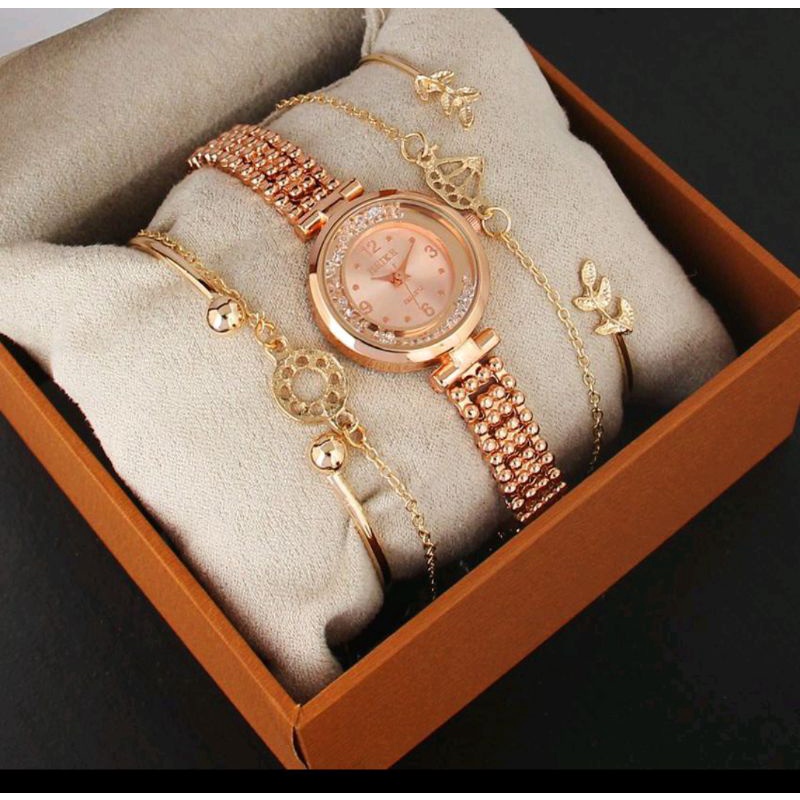 jam tangan set gelang,jam tangan wanita