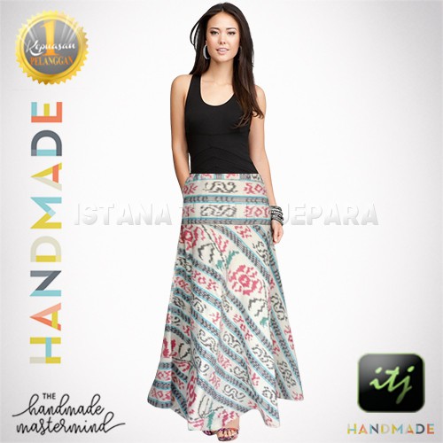 Rok Tenun Batik / Maxi Skirt / Bawahan Batik / Rok Etnik Motif NTT