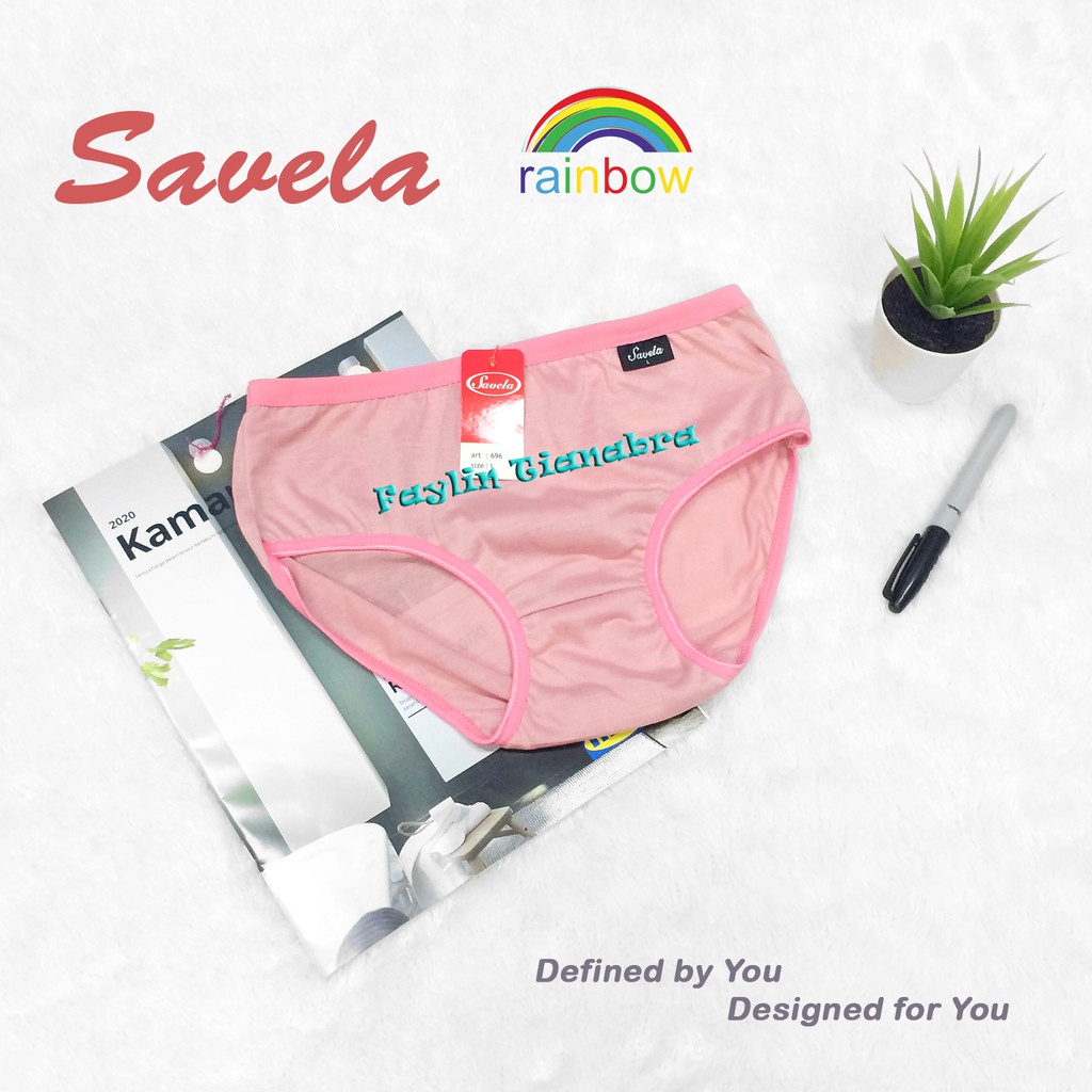 SAVELA | Celana Dalam Wanita RAINBOW / CD Extra Lembut Simpel dan Cantik / art SVL 696K