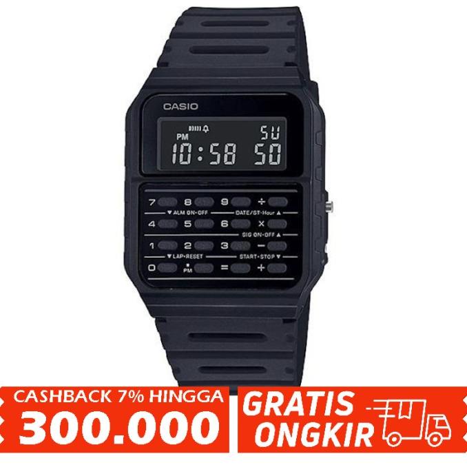 CASIO CA-53WF-1BDF - Jam Tangan Calculator / Kalkulator - Hitam - CA53