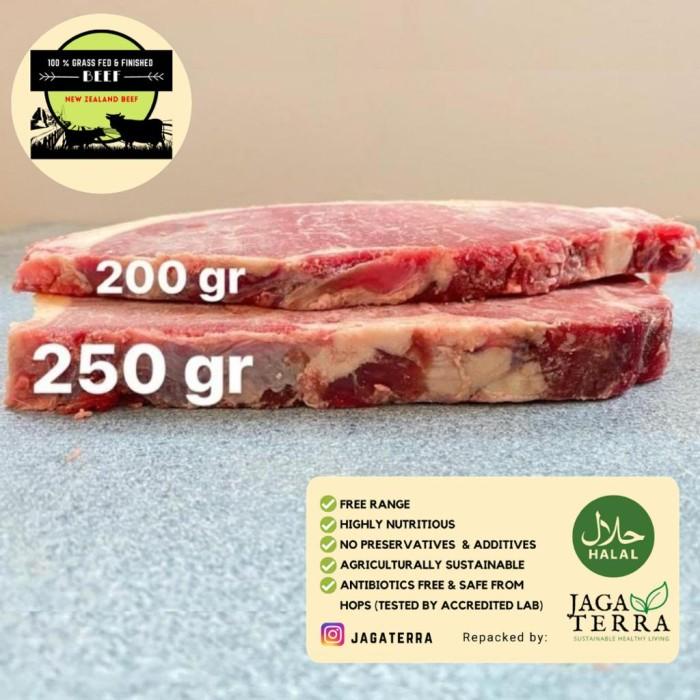 

Steak | Sirloin Grass-Fed & Free Range Beef (Beef Sirloin Organik) - 200Gr