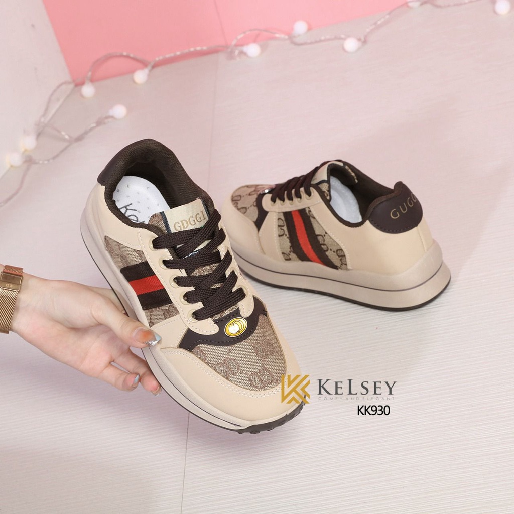 Kelsey Sepatu Sneakers  Wanita  Import KK930