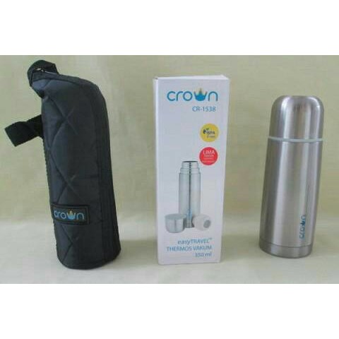 Promo !! FLAS SALE !! Crown EasyTravel Thermos 350ml | Termos Air Panas Dingin / termos crown KECIL