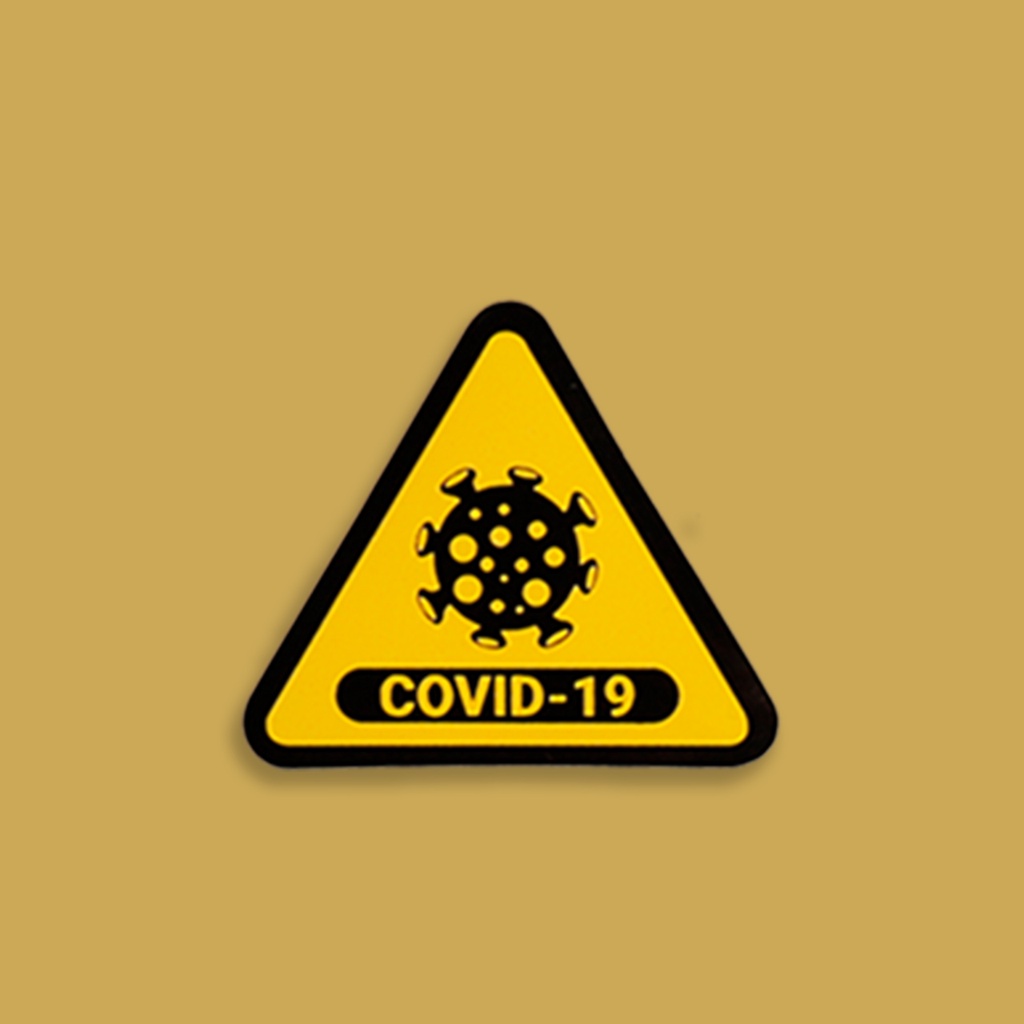 STIKER GRAFTAC - VIRUS COVID19 - STIKER AESTHETIC LAPTOP, AKSESORIS HP, ANTI AIR, MOTIF,HELM.