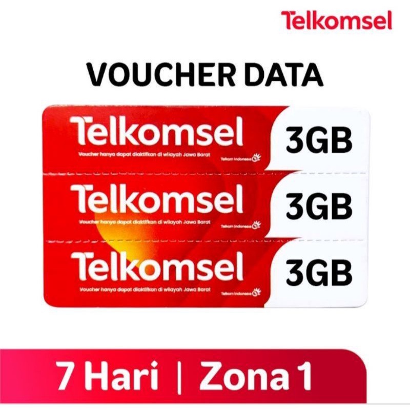 Voucher telkomsel 3gb 5Hari