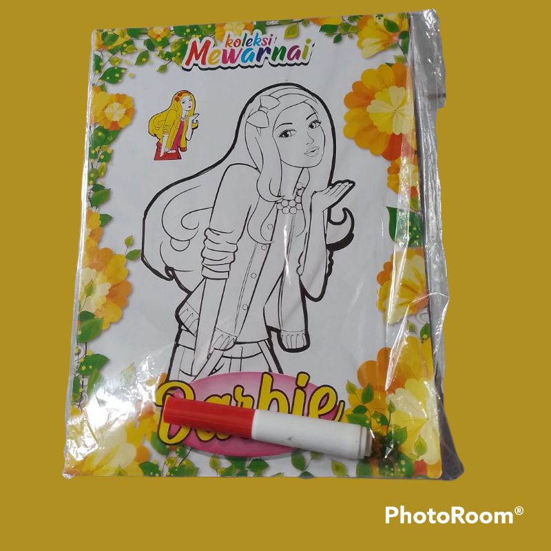 Buku Mewarnai Anak Barbie