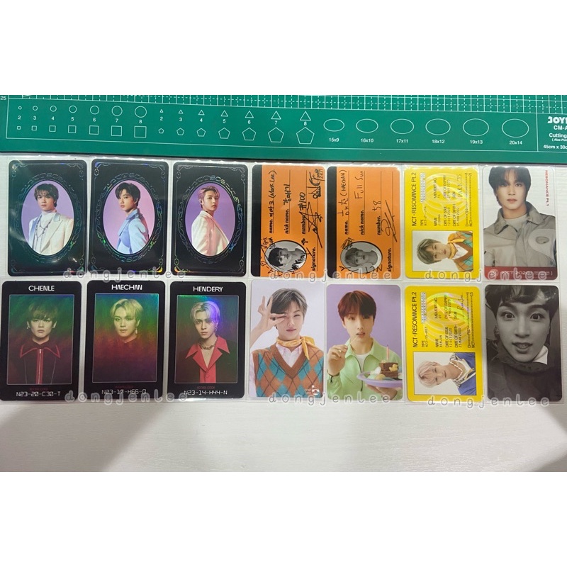 PC NCT yb id card crewcard cc access card yearbook haechan mark jisung renjun mfal sg21 chenle qoo10
