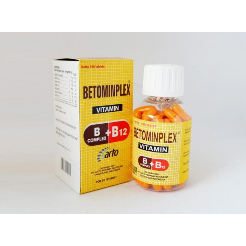 Betominplex Vitamiin B Complex + B12 Botol @100s
