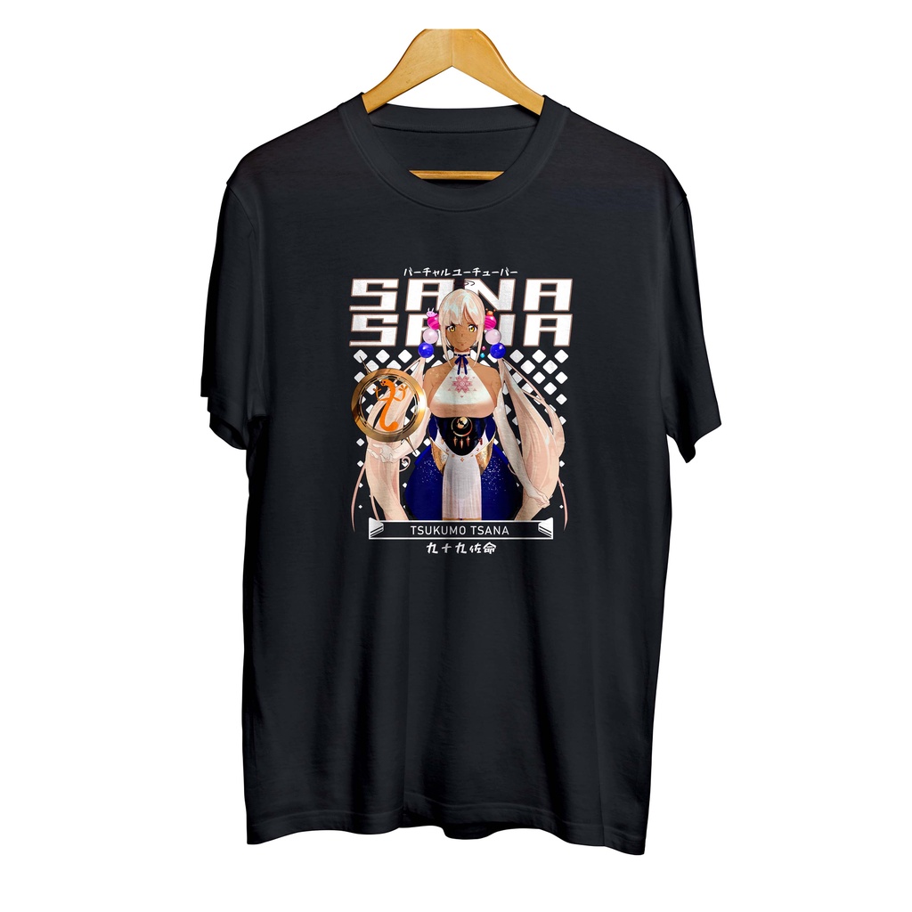 Kaos distro infinite anime vtuber TSUKUMO TSANA - HOLOLIVE EN 100% combed 30s