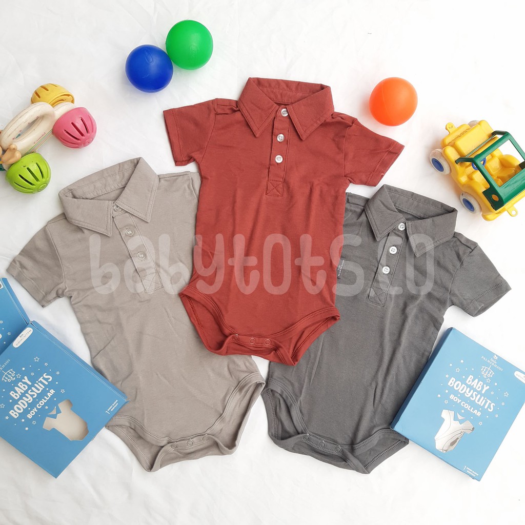 LITTLE PALMERHAUS Jumper Bayi Polo Shirt BOY BABY (READY GREEN 9M)