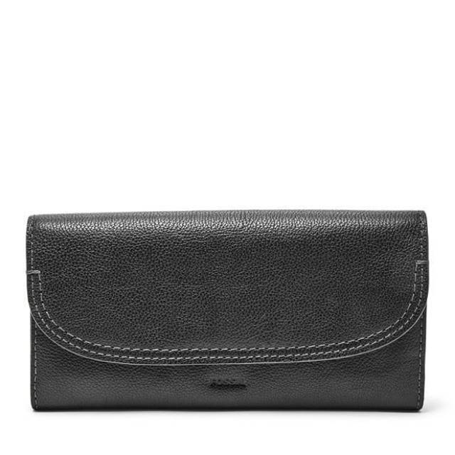 Dompet Fossil Cleo Clutch Black Original