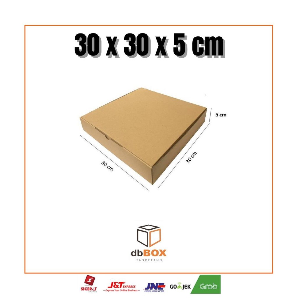 

Kardus 30x30x5 cm | Box Die Cut dan Easy Usage | Box Kue Tart | Box Aksesoris | Box Pizza