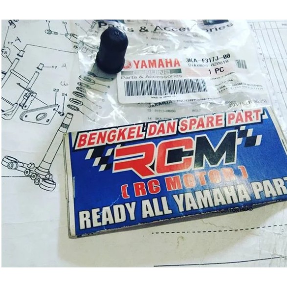 KARET DI DUDUKAN LAMPU ATAS T ATAS RXKING RXK RX KING NEW ORI ORIGINAL YAMAHA ASLI 3KA-F317J-00