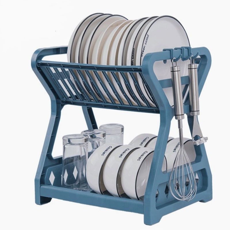 Rak Piring Susun 2 Plastik Rak pengering