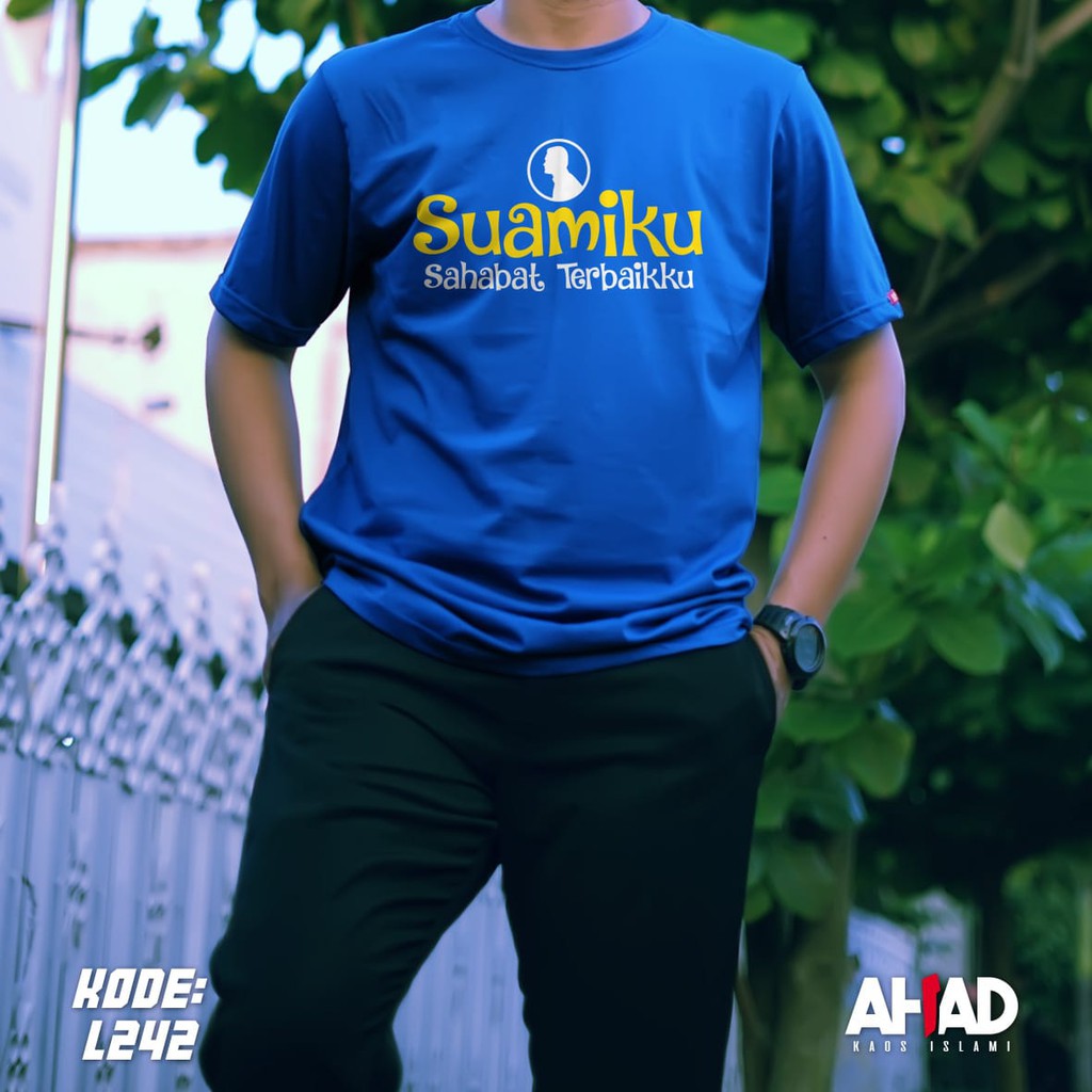 Kaos Islami Ahad - Suamiku sahabat terbaikku- L242