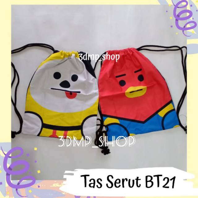 Tas serut BT21 RJ Chimmy bts kpop