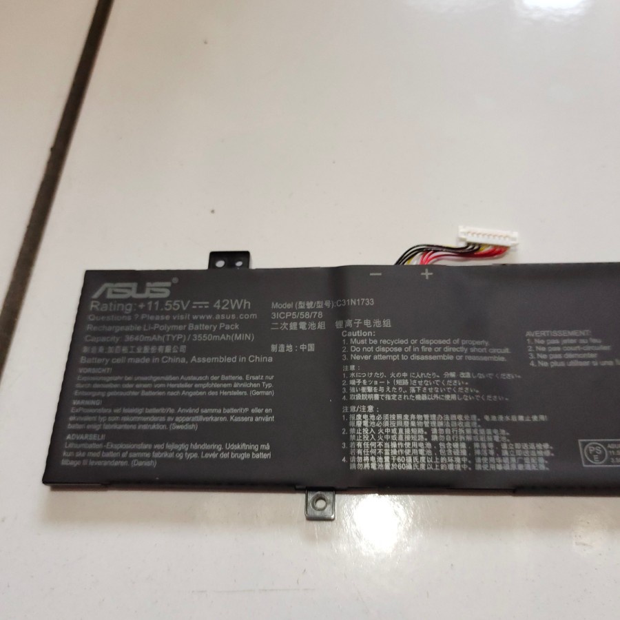 Baterai Original ASUS TP412UA VivoBook Flip 14 TP412UA C31N1733