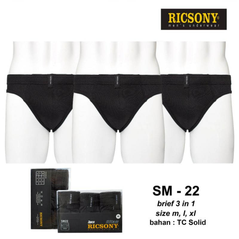 celana dalam pria ricsony sm 22 harga perlusin